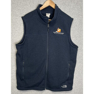 North Face Fleece Vest Blue Mens Size XL Full Zip